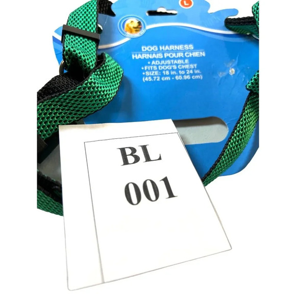 Greenbrier Dog Harness Adjustable Green/Black Size L New - Picture 5 of 5